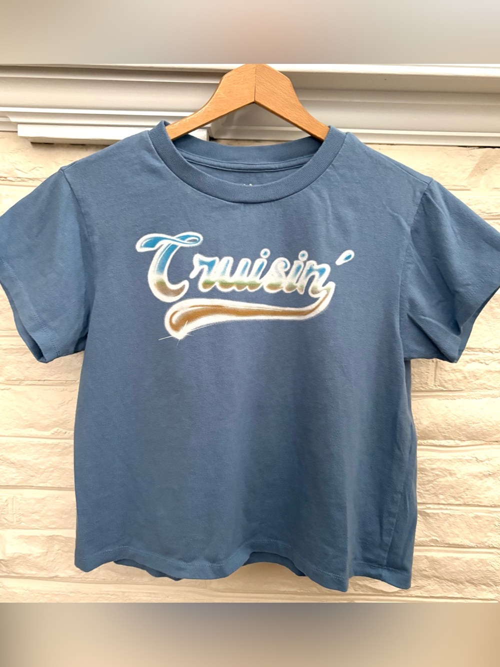 Chaser 'Cruisin' Graphic Boxy Tee - Blue Women’s Small